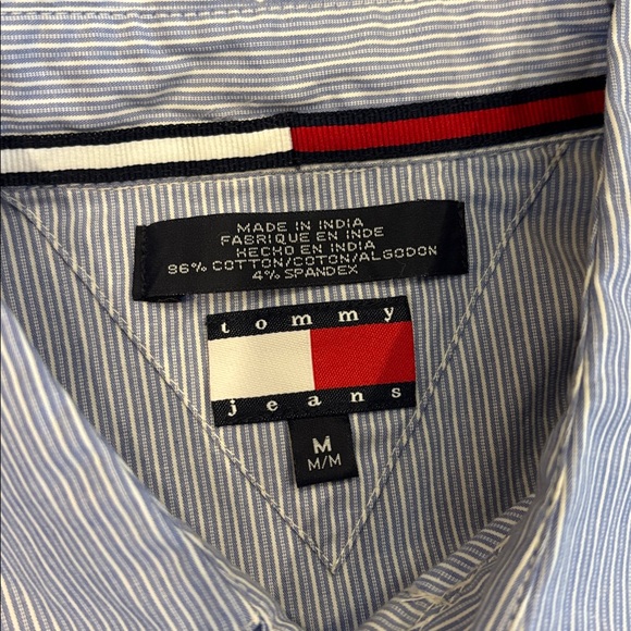 Vintage Tommy Hilfiger (Tommy Jeans) button up stripe dress shirt - Picture 6 of 7